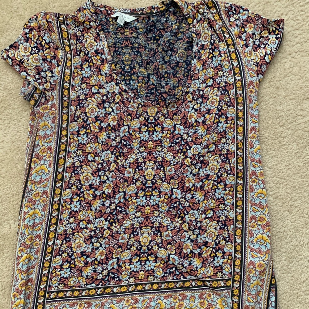 Lucky brand floral shirt